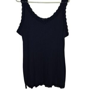 NorthCrest tank top Reversible scoop lace or v-neck Evening Blue Navy blue 2XL